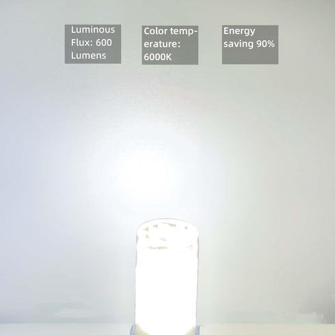 6 Pack E26 LED Light Bulbs, 60W Halogen Equivalent, Daylight White 6000K, Dimmable 6W 600Lm, Medium Screw Base