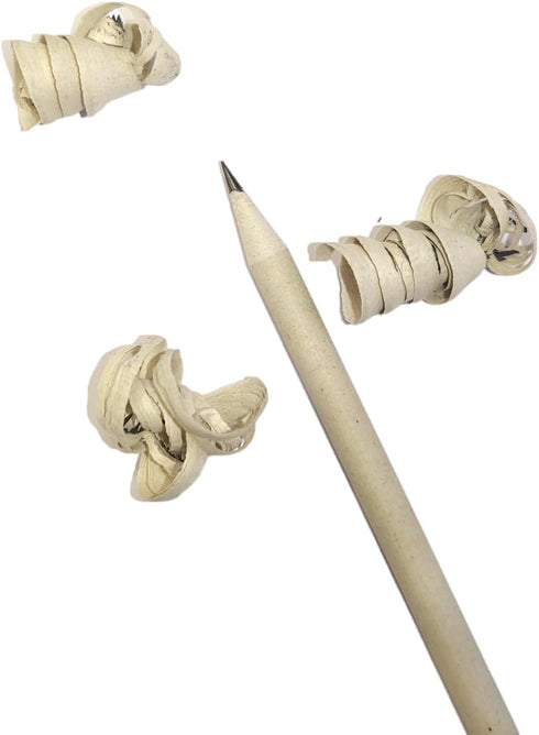 three leaf 144 CT. #2 PAPER PENCILS with Eraser Tip, White