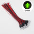 20pcs/lot DC12V F5mm Round Pre-Wired Water Clear LED Light Bulb for DIY Home Decoration (RGB Fast)