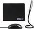 SOON GO 3 1 Dimmable Mini Mouse Pad Kids Mice for Laptop USB LED Light in Gift Combo Mouse Pad Non-Slip Rubber Base USB