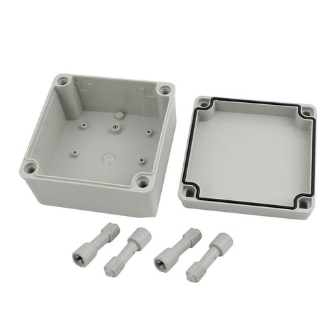 YXQ 125 x 125 x 75mm Electrical Project Case Junction Box IP65 Waterproof ABS DIY Power Outdoor Enclosure Gray (5 x 5 x 3 inches)
