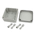 YXQ 125 x 125 x 75mm Electrical Project Case Junction Box IP65 Waterproof ABS DIY Power Outdoor Enclosure Gray (5 x 5 x 3 inches)