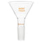 Borosilicate Glass Powder Funnel, Heavy Wall Short Stem Funnel for Precise Powder Transfers in Laboratory