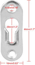 20 Pcs Metal Keyhole Hangers Fasteners for Picture Frames, Mirrors, Cabinets, 42mm x 14mm Flush Mount Hardware (Silver)