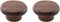 TAODAN 2pcs Black Walnut Kitchen Cabinet Knob 40x20mm Round Wood Drawer Knobs Dressing