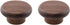 TAODAN 2pcs Black Walnut Kitchen Cabinet Knob 40x20mm Round Wood Drawer Knobs Dressing