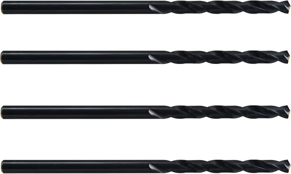 MAXTOOL 7/32"x6" 4pcs Identical Aircraft Extension Drills HSS M2 Extra Long Deep Twist Drill Bits