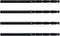 MAXTOOL 7/32"x6" 4pcs Identical Aircraft Extension Drills HSS M2 Extra Long Deep Twist Drill Bits