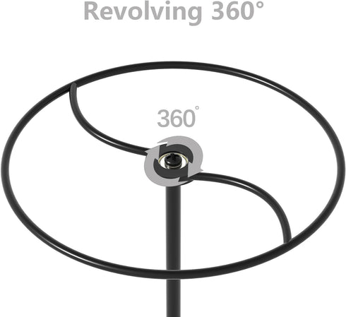 Coward 360° Rotating Sunglasses Organizer Stand, Glasses Display Storage, Eyeglasses Rack, Table Dresser Desk (Black)
