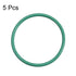 uxcell Fluorine Rubber O-Rings, 30mm OD 27mm ID 1.5mm Width FKM Seal Gasket for Machinery Plumbing, Green, Pack of 5