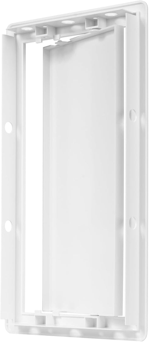 6" x 12" White Plastic Access Panel, Service Shaft Door for Plumbing, Electricity, Heating, Alarm Access