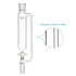 stonylab 50ml Pressure Equalizing Addition Funnel, Borosilicate Glass Dropping Funnel with PTFE Stopcock