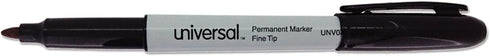 Universal UNV07071 Fine Bullet Tip Pen-Style Permanent Marker - Black (1 Dozen) by Universal