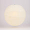 Luna Bazaar Premium Paper Lantern Lamp Shade (16-Inch, Free-Style Ribbed, Wedding Beige)
