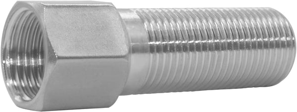 Beduan 1/2" Female to 1/2" Male Extension Pipe Nipple Connector, Stainless Steel Adapter 3.94" Length (100 mm)