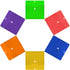 JAM PAPER Plastic Expansion Envelopes - Assorted Colors - 9 3/4 x 13 with 1 Inch Expansion - 6/Pack with Hook & Loop