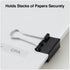 Universal Small Binder Clips, 3/8-Inch Capacity, 3/4-Inch Wide, Black, 40/Pack (11140)