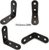 ZHome 404017MM 4Sets Metal L Corner Brace Wall Shelves Hanging Bracket Right Angle Bracket Joint Fastener with Screws