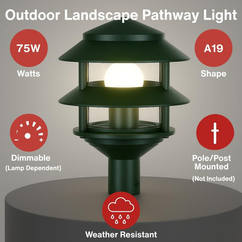 SF77/323 Nuvo Lighting Transitional One Light Landscape in Bronze/Dark finish