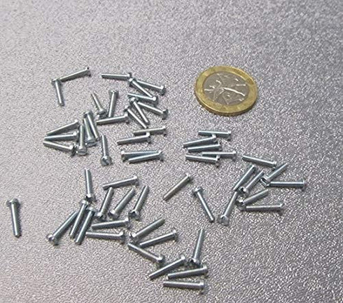 K-mac 18-8 M2.5 .45 mm 8 mm 300 Zinc Plated Stainless Steel Cheese Head Slotted Machine Screws, FT, x Thread Size x