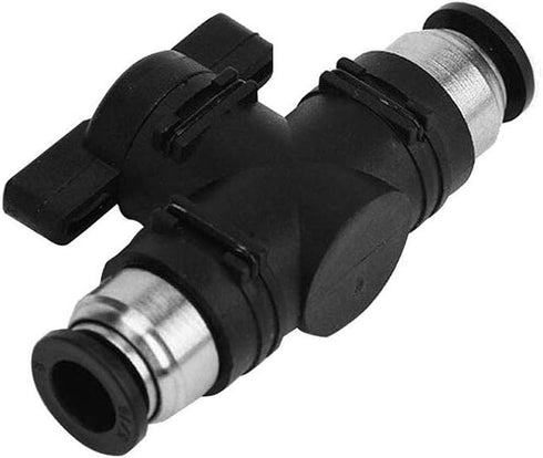 Beduan Push to Connect Fitting Ball Valve, 12mm Tube OD Pneumatic Air Flow Control Adapter
