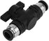 Beduan Push to Connect Fitting Ball Valve, 12mm Tube OD Pneumatic Air Flow Control Adapter