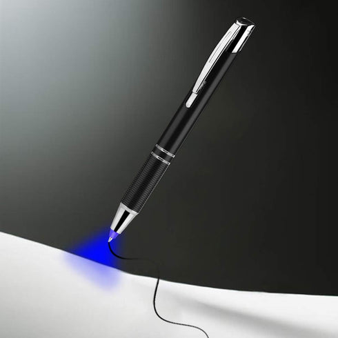 Penyeah Pen with Light, LED Lighted Tip Pen for Writing in the Dark, 2 Pack with Refills - Blue