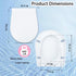 MinSha 17 14 inches, D-shaped/U-shaped toilet seat, x soft close silent cover, heavy-duty PP material, quick release