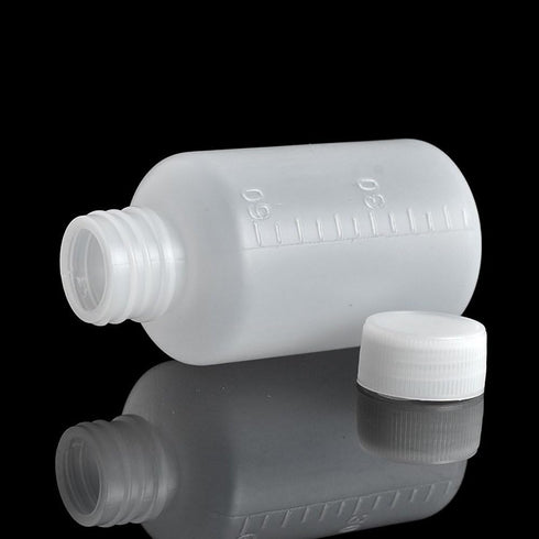 50Pcs 60ml 2oz PE Plastic Empty Small Mouth Graduated Lab Chemical Container Reagent Bottles for Liquid Storage