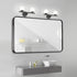 2 New Bathroom Vanity Light Fixtures Brushed Black Milk White Globe Glass Shade Modern Wall Bar Sconce Over Mirror