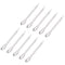 uxcell Micro Scoop 105mm Stainless Steel Reagent Sampling Lab Spoon, 10Pcs