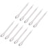 uxcell Micro Scoop 105mm Stainless Steel Reagent Sampling Lab Spoon, 10Pcs