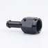 Black Aluminum Straight Female AN6 to 3/8" Swivel Hose Barb Fitting, 6AN to 3/8 Inch Barb