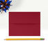 LUXPaper A2 Invitation Envelopes | Peel & Press | 4 3/8" x 5 3/4" | Garnet Red | 80lb. Text | 50 Qty