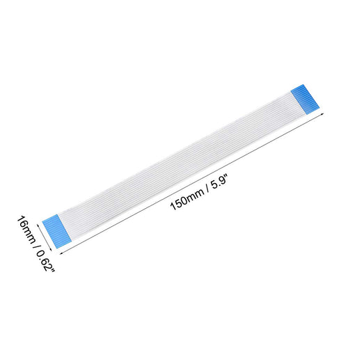 uxcell Flexible Flat Cable, 150mm 1mm Pitch 15 Pins FPC FFC Flexible Ribbon Cable for LCD TV DVD Player, 10Pcs