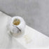 MultiBey Gold Paper Clips in Elegant Magnetic Marble White Clip Holder - 28mm, 100 Clips per Box