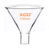 XCD Glass Powder Funnel, Borosilicate Glass Heavy Wall Short Stem Funnel for Precise Powder Transfers