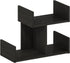 Furinno Hermite Wooden Desktop Bookshelf Storage Organizer for Home and Office Supplies, Espresso Finish