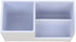 KINGFOM White Desk Organizer Caddy - Multi-function Pu Leather Storage Box for Office Supplies, Pens, Cell Phone,