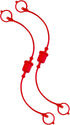 2 Sets 1/2" Hydraulic Coupler Dust Cap, Male Dust Cap and Female Plug Cover for Flat Face Quick Coupler, Red Cap