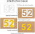 12 Inch Large Number Stencils, Reusable Plastic Templates for Address Number Painting for Mailbox Signs