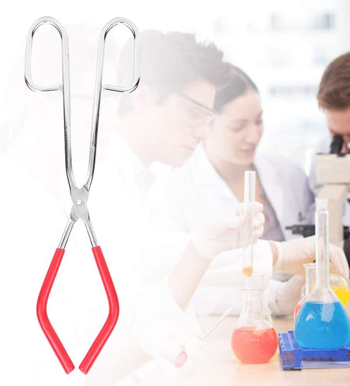Lab Beaker Tongs, 9.8in Length with Rubber Coated Ends for 50mL - 1000mL Capacity Beaker