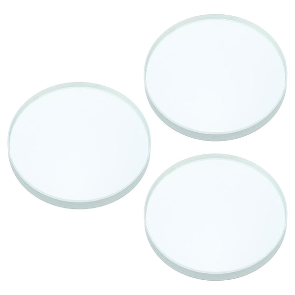 PATIKIL 3 Pack Double Concave Lens, 6" Focal Length, 50mm Diameter, 6mm Height Glass for Physics Experiment, Clear
