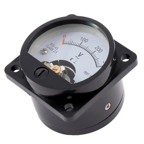 Analog Voltmeter,Voltmeter Gauge Current Voltmeter Analog Dial AC 0-300V Round Voltage Gauge Meter Volt Tester Panel Volt Guage Voltage
