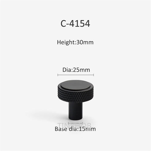 SMOKT 1Pcs C-4154-25mm-Hei) Minimalism Knurled Textured Bronze Long Furniture Handles Wardrobe Kitchen Cupboard