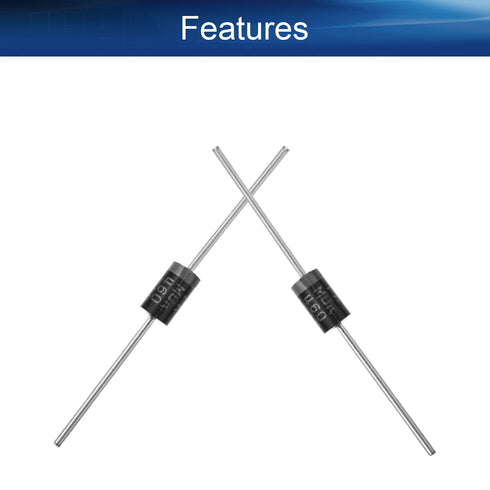 Heyiarbeit 20Pcs MUR460 Rectifier Diode 4A 600V Power Rectifier for Circuit Isolation Electrical Experiments