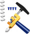 Glass Tile Cutter, 2 in 1 New Design Cutting Tool with Extra 6 Blades for Glass, Mirror, Ceramic Tile, Glazed Tiles