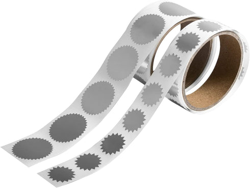 Pack- (3/4 Inch) (1.5 Inch) 200 Labels/Pack JAM PAPER Circle Label Wafer Seals with Serrated Edges Combo Small & Large