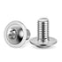 MewuDecor M4-0.7 x 8mm Flanged Button Head Socket Cap Screws, Stainless Steel 18-8, 50 PCS