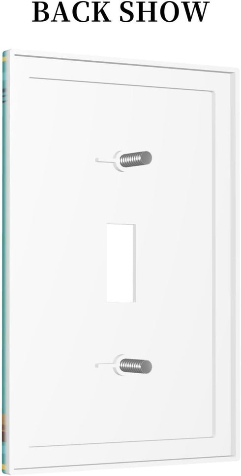 HTSAHKV 3 5 Inch Parrot Bird Wall Plate Light Switch Cover Single Gang Outlet Faceplate Print Plate Cover X